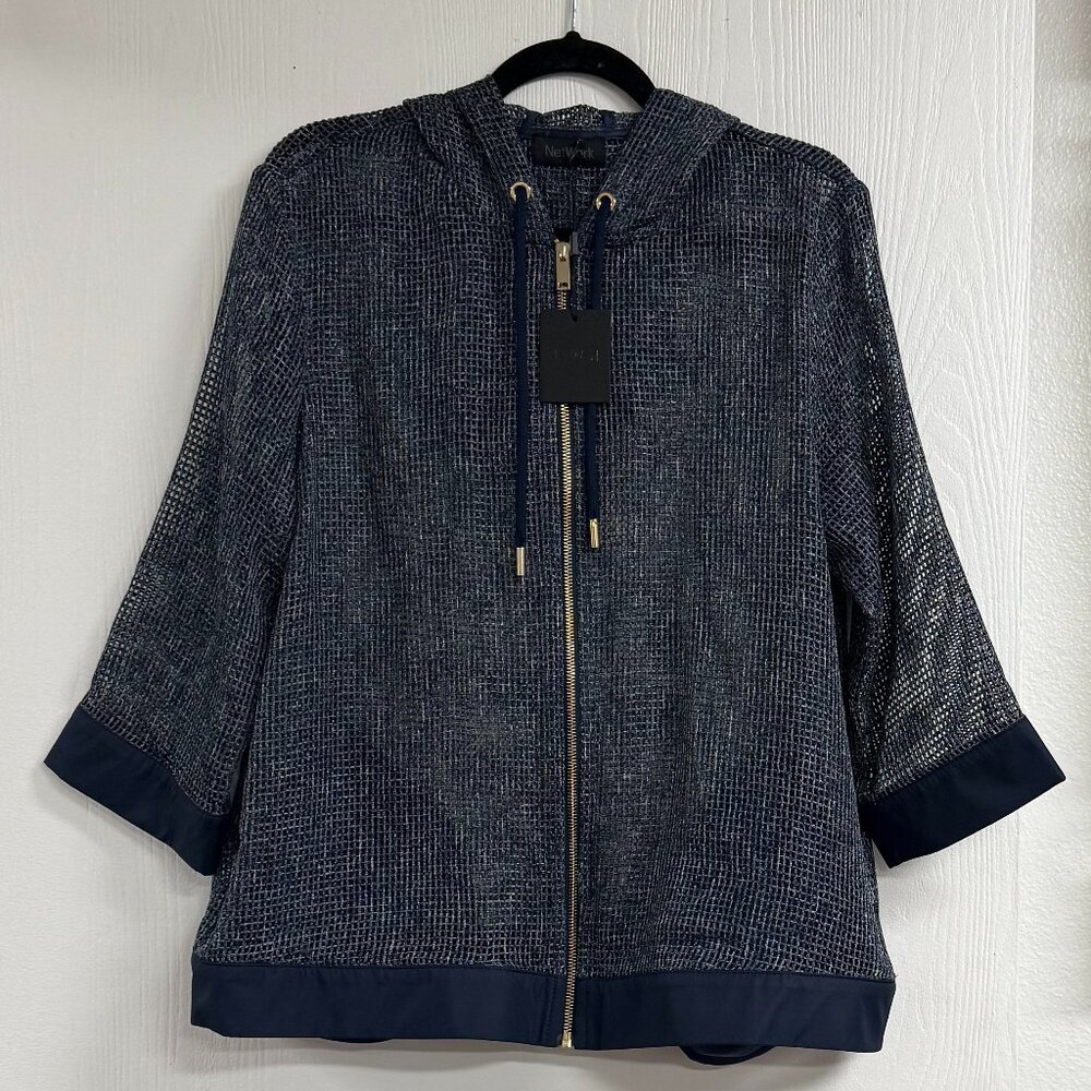 NetWORK Mesh Short Sleeve Navy Jacket in size L